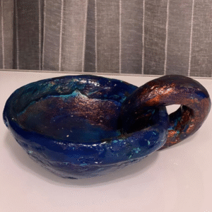 Home candle holder with antique touch