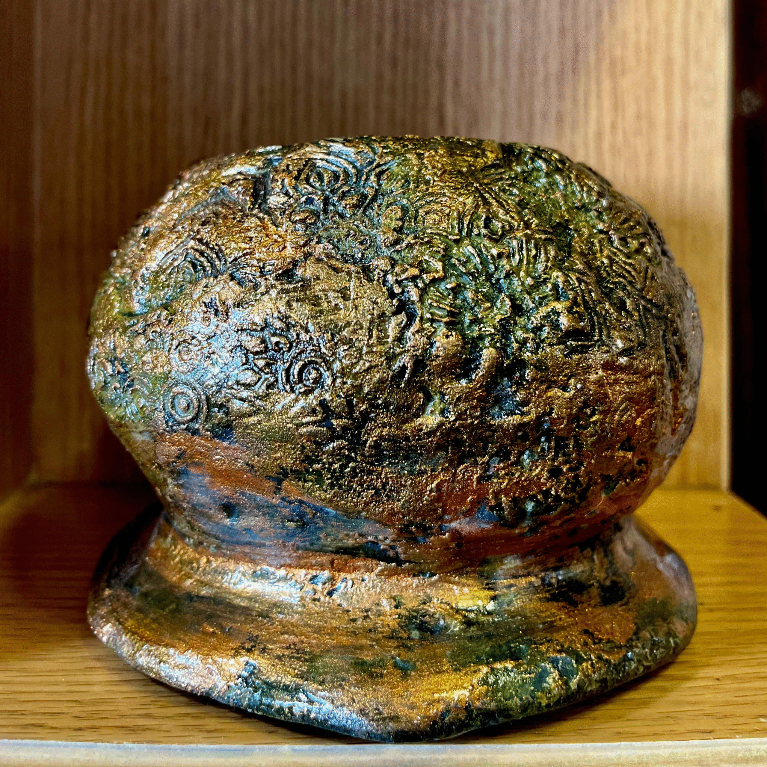 sona resham pot – antique golden embroidered matki sona resham pot – antique golden embroidered matki